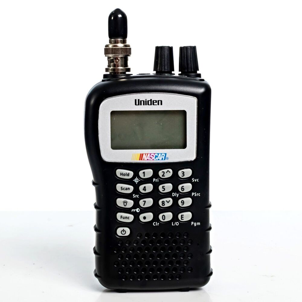 Uniden BC72XLT NASCAR Handheld Scanner w/Stubby - Corrosion / Tested / Works